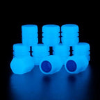 Luminous Tire Valve Stem Caps for Car, 8PCS Fluorescent Glow in the Dark Air Caps Cover, Illuminated Corrosion Resistant Tire Pressure Caps, Universal for Car, Truck, SUV, Motorcycles, Bike (Green)