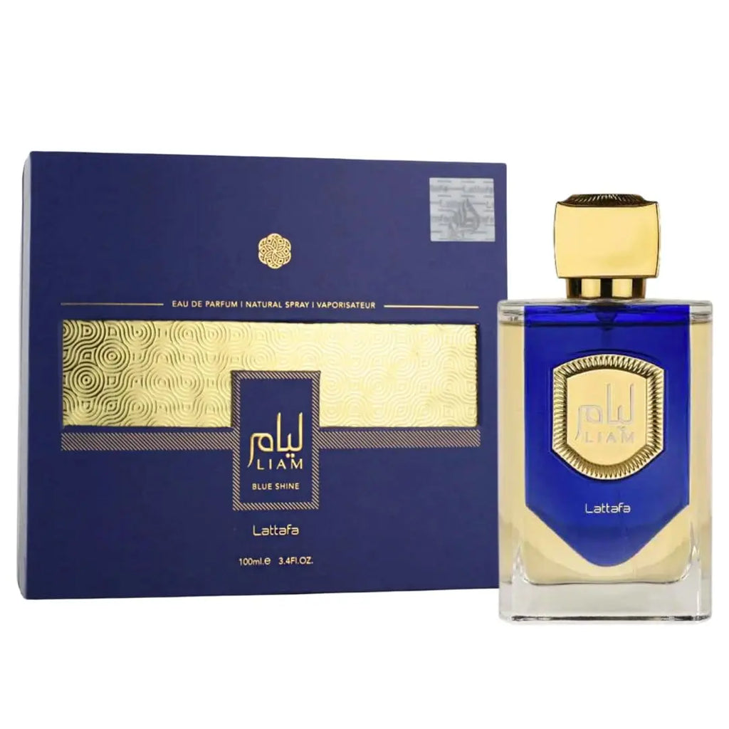 Lattafa Liam Blue Shine EDP Spray 100ML (3.4 OZ), Refreshing and Aromatic Fragrances for Men & Women.